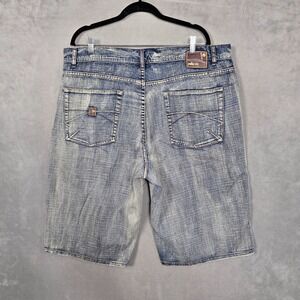 Vintage Pelle Pelle jean Shorts mens‎ 40 (39x14) Baggy HipHop Jorts relaxed Y2K